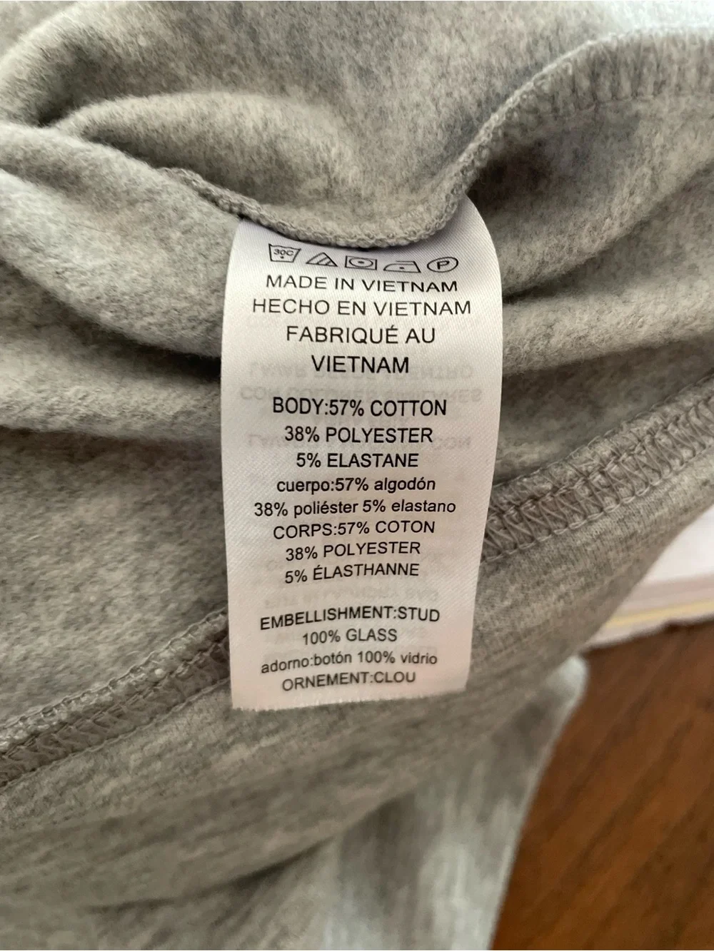 MICHAEL KORS Gray Sweatshirt with Bling ~ M